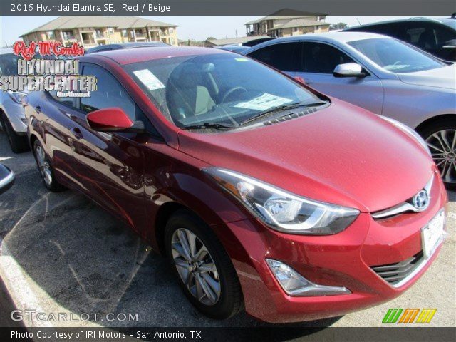 2016 Hyundai Elantra SE in Red