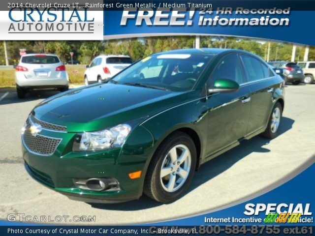 2014 Chevrolet Cruze LT in Rainforest Green Metallic