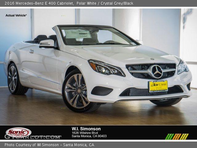2016 Mercedes-Benz E 400 Cabriolet in Polar White