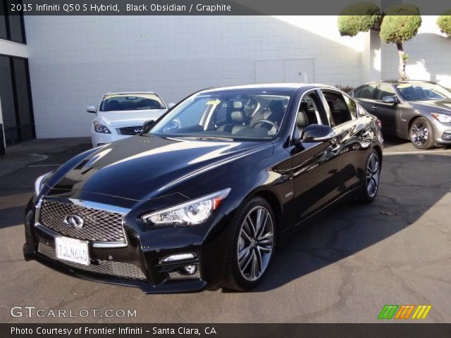 2015 Infiniti Q50 S Hybrid in Black Obsidian