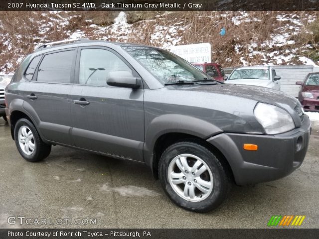 2007 Hyundai Tucson SE 4WD in Dark Titanium Gray Metallic