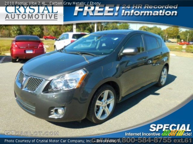 2010 Pontiac Vibe 2.4L in Carbon Gray Metallic