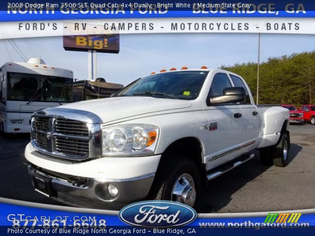 2008 Dodge Ram 3500 SLT Quad Cab 4x4 Dually in Bright White