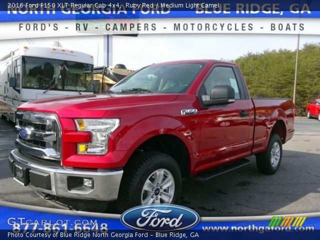 2016 Ford F150 XLT Regular Cab 4x4 in Ruby Red