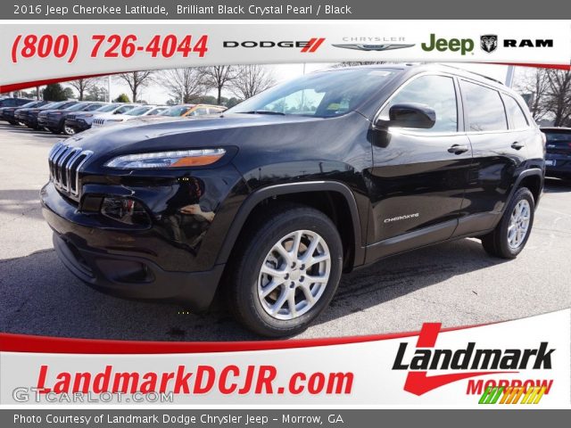 2016 Jeep Cherokee Latitude in Brilliant Black Crystal Pearl