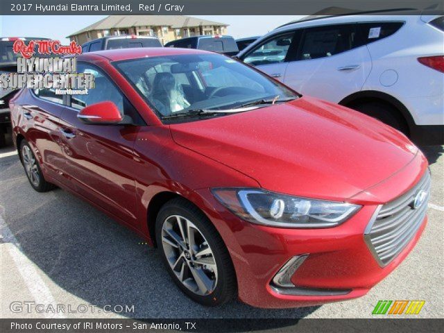 2017 Hyundai Elantra Limited in Red