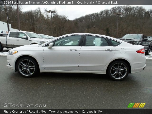 2016 Ford Fusion Titanium AWD in White Platinum Tri-Coat Metallic