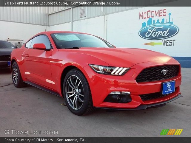 2016 Ford Mustang EcoBoost Coupe in Competition Orange