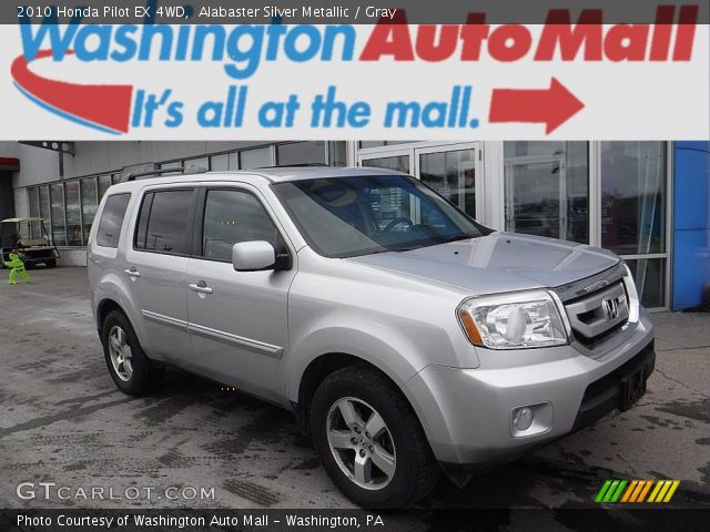 2010 Honda Pilot EX 4WD in Alabaster Silver Metallic