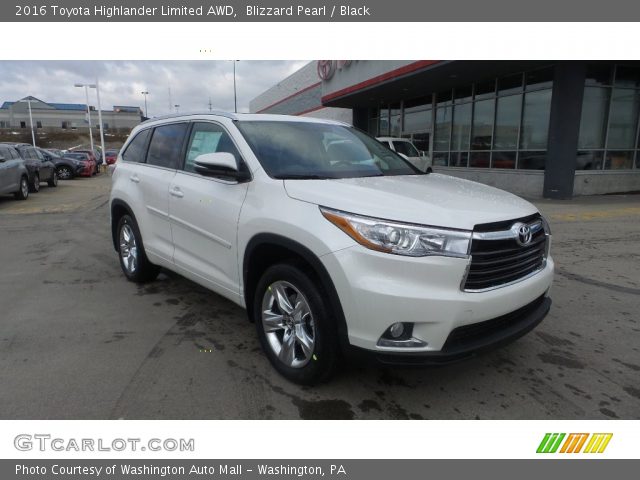 2016 Toyota Highlander Limited AWD in Blizzard Pearl