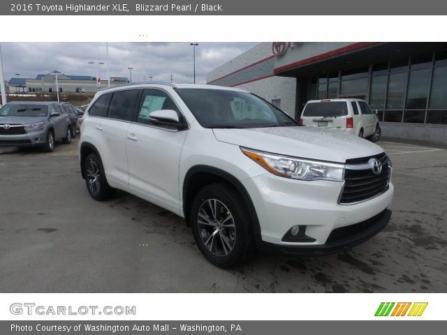 2016 Toyota Highlander XLE in Blizzard Pearl