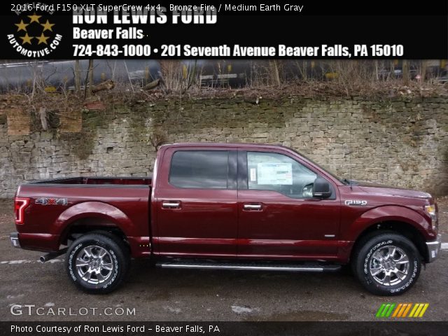 2016 Ford F150 XLT SuperCrew 4x4 in Bronze Fire