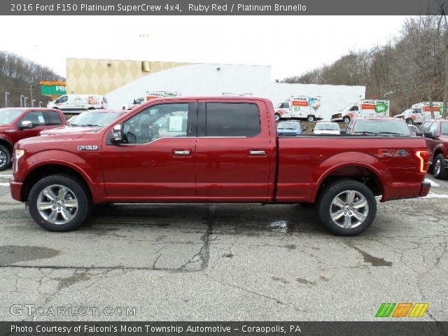 2016 Ford F150 Platinum SuperCrew 4x4 in Ruby Red