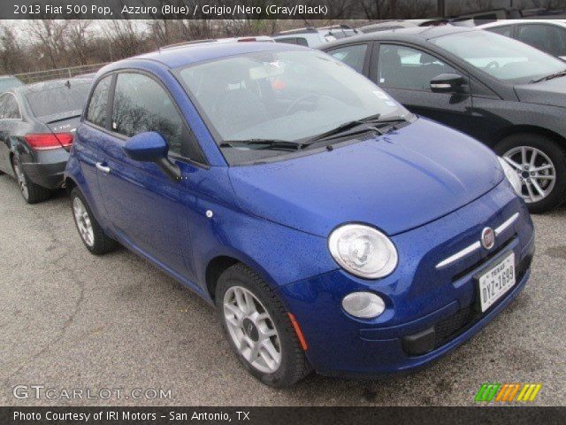 2013 Fiat 500 Pop in Azzuro (Blue)