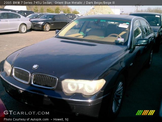 2005 BMW 7 Series 745Li Sedan in Orient Blue Metallic