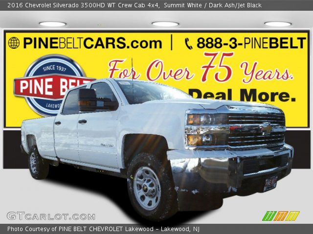 2016 Chevrolet Silverado 3500HD WT Crew Cab 4x4 in Summit White