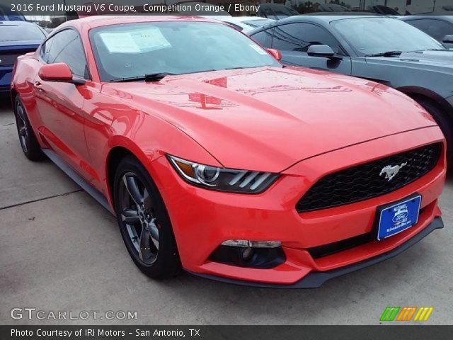 2016 Ford Mustang V6 Coupe in Competition Orange