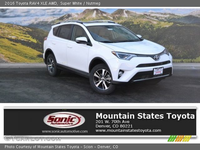 2016 Toyota RAV4 XLE AWD in Super White