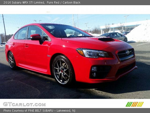 2016 Subaru WRX STI Limited in Pure Red