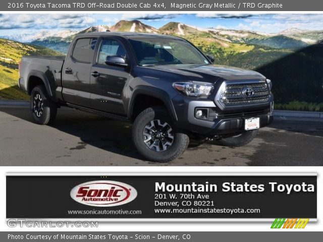 2016 Toyota Tacoma TRD Off-Road Double Cab 4x4 in Magnetic Gray Metallic
