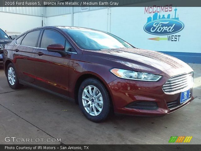 2016 Ford Fusion S in Bronze Fire Metallic