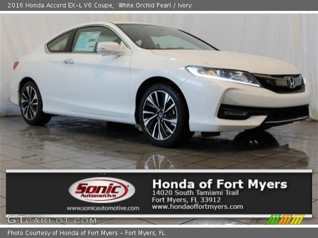2016 Honda Accord EX-L V6 Coupe in White Orchid Pearl