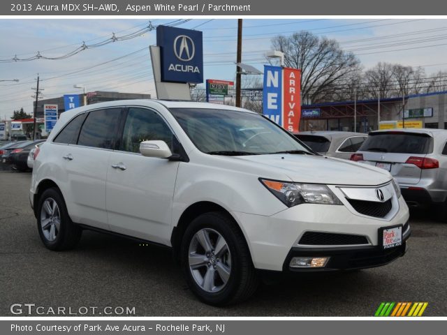 2013 Acura MDX SH-AWD in Aspen White Pearl