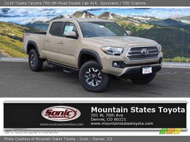 2016 Toyota Tacoma TRD Off-Road Double Cab 4x4 in Quicksand