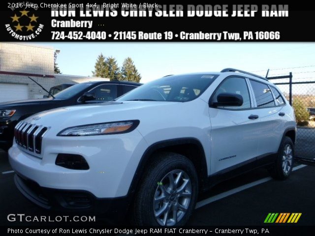 2016 Jeep Cherokee Sport 4x4 in Bright White