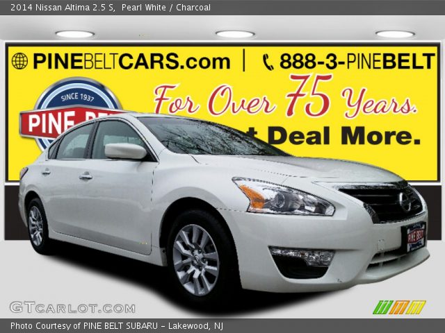 2014 Nissan Altima 2.5 S in Pearl White