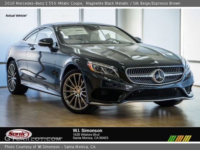 2016 Mercedes-Benz S 550 4Matic Coupe in Magnetite Black Metallic
