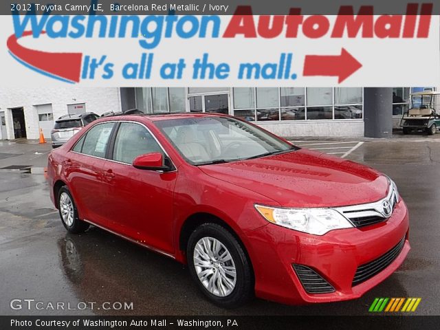 2012 Toyota Camry LE in Barcelona Red Metallic