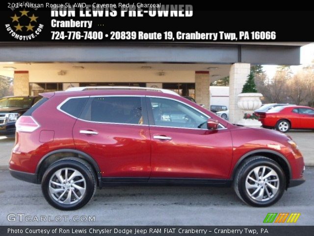2014 Nissan Rogue SL AWD in Cayenne Red