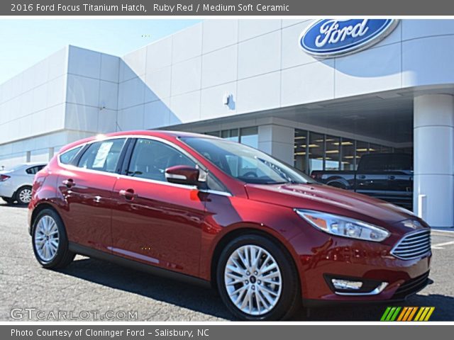 2016 Ford Focus Titanium Hatch in Ruby Red
