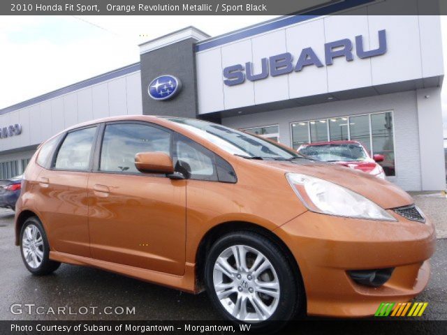 2010 Honda Fit Sport in Orange Revolution Metallic