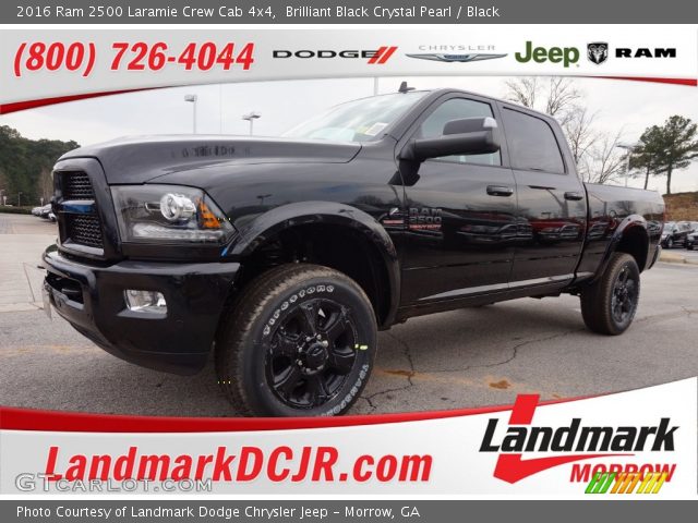 2016 Ram 2500 Laramie Crew Cab 4x4 in Brilliant Black Crystal Pearl