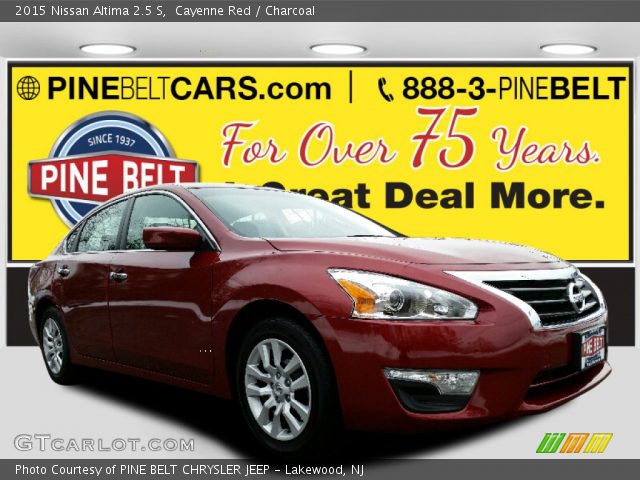 2015 Nissan Altima 2.5 S in Cayenne Red