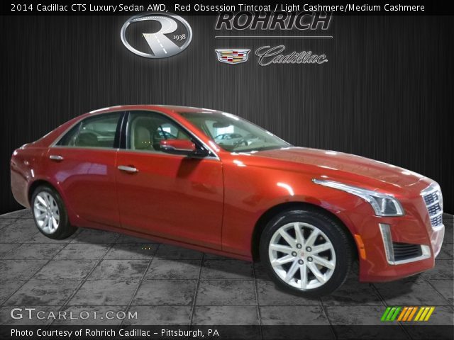 2014 Cadillac CTS Luxury Sedan AWD in Red Obsession Tintcoat