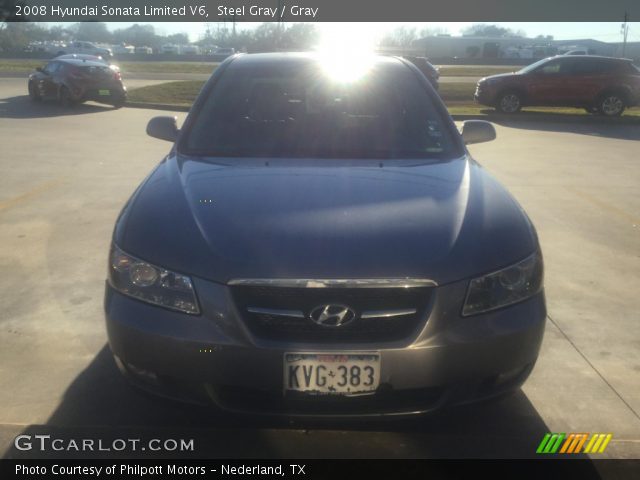 2008 Hyundai Sonata Limited V6 in Steel Gray