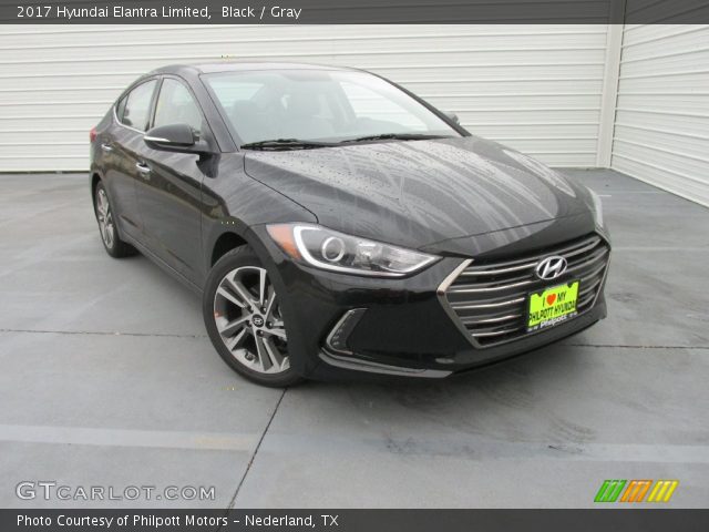 2017 Hyundai Elantra Limited in Black