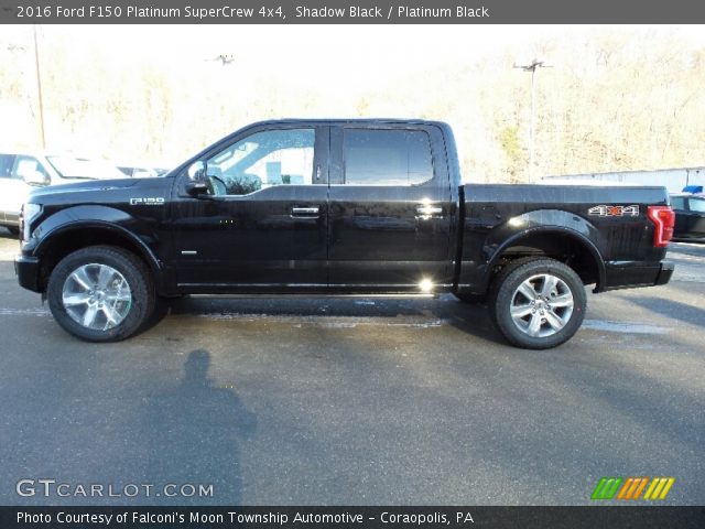 2016 Ford F150 Platinum SuperCrew 4x4 in Shadow Black