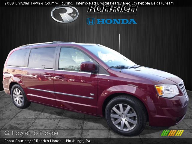 2009 Chrysler Town & Country Touring in Inferno Red Crystal Pearl