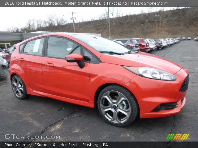 2016 Ford Fiesta ST Hatchback in Molten Orange Metallic Tri-coat