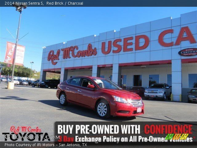 2014 Nissan Sentra S in Red Brick