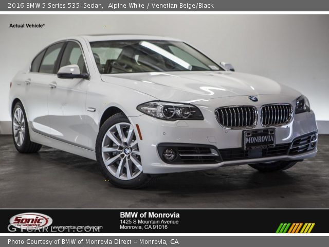 2016 BMW 5 Series 535i Sedan in Alpine White