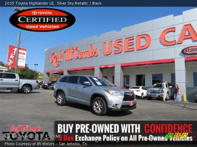 2015 Toyota Highlander LE in Silver Sky Metallic