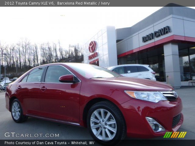 2012 Toyota Camry XLE V6 in Barcelona Red Metallic