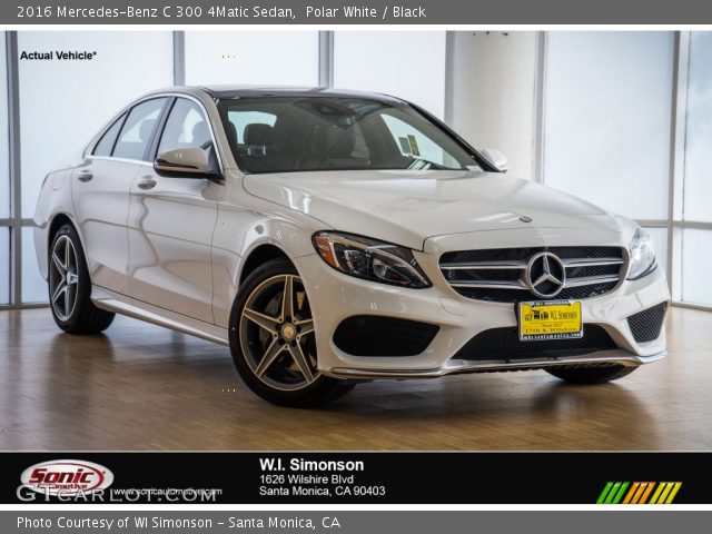 2016 Mercedes-Benz C 300 4Matic Sedan in Polar White