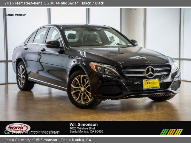 2016 Mercedes-Benz C 300 4Matic Sedan in Black