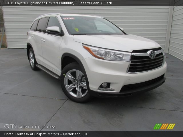 2016 Toyota Highlander Limited Platinum in Blizzard Pearl